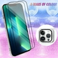 thumbnail image 3 of for iPhone 13 Pro Max Case Plating Magnetic Crystal [ Support for Magsafe ] Luxury Case Camera Protector Shockproof Protective Edge Cover Screen Protector Cover Girls Women Phone Case -Silver, 3 of 12