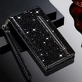 thumbnail image 4 of Case for FOXDOCK Samsung Galaxy A13 5G/4G Glitter Zipper Wallet Case with Short Hand Strap, 4 of 4