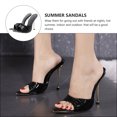 thumbnail image 2 of BRIGHTFUFU 1 par de zapatos puntiagudos de moda Sandalias de verano Tacones altos de verano Felotaje de banquete femenino, 2 of 8