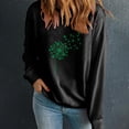 thumbnail image 3 of Charella Sweatshirts for Women St Patricks Day Decorations Long Sleeve Crewneck Tops 2024 Trendy T-shirt,Black,L, 3 of 5