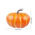 thumbnail image 3 of Dpityserensio Artificial Striped Pumpkin Decor Fake Foam Pumpkin Ornament Fall Thanksgiving Halloween Table Decorations, 3 of 6