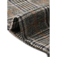 thumbnail image 5 of INSPIRE CHIC Plaid Blazer for Women Single Breasted Notched Lapel Long Sleeve Office Work Suit Blazers Jackets with Pockets XS Coffee Plaid, 5 of 6