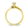 thumbnail image 2 of Solid 10k Yellow Gold Diamond Engagement Ring Size 6 (.205 cttw.), 2 of 7