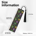 thumbnail image 3 of Kdxio Mardi Gras6 Print Metal Tassel Bookmarks,Perfect Gift for Art Lovers and Bookworms Metal Bookmarks for Women, 3 of 8