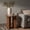 As shown1, variant on LHKJ Fluted Side Table with Elephant-Leg Design, Natural Pine Wood