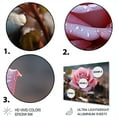 thumbnail image 3 of Designart "In Pink Flowers Serenity painting" Floral Metal Wall Decor, 3 of 5