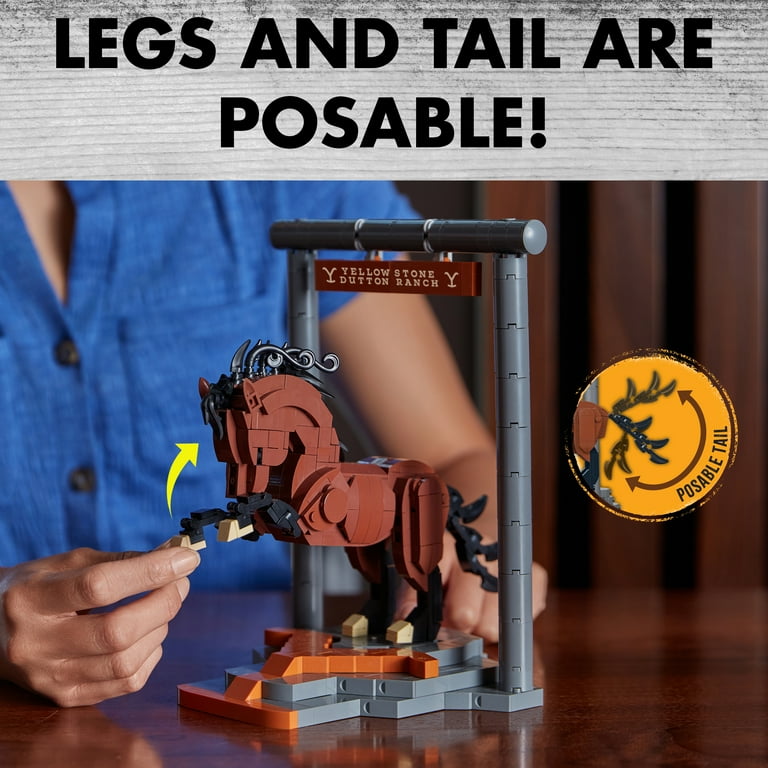 Brickcraft Yellowstone Stallion Horse Building Kit 554 Pieces