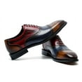 thumbnail image 3 of Santimon Blue Dress Shoes for Men Multicolor Wingtip Brogue Derby Shoes Lace-up Classic Formal Shoes US 9, 3 of 8
