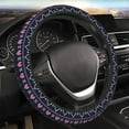 thumbnail image 5 of Naloa Pixel Heart Winter Elastic Steering Wheel Cover, Auto Steering Wheel Cover – 15 Inch, Fit Suvs,Vans Cars,Trucks, 5 of 6