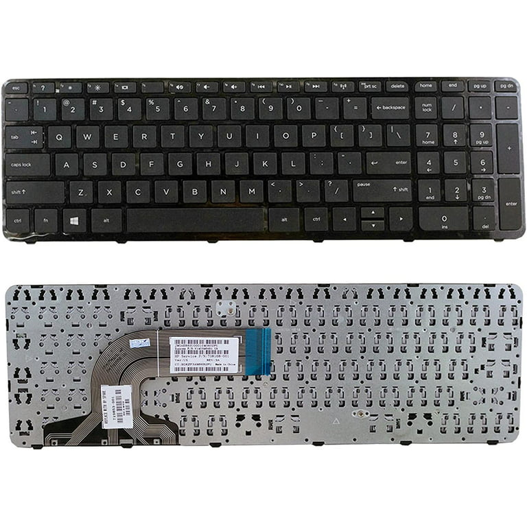 New HP 15-F 15-F000 15-F100 15-F200 US Keyboard with Frame