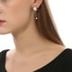 thumbnail image 2 of Aretes Ocean Heart OH15-415 baño de oro blanco con perla e incrustaciones de cristales blancos, 2 of 2