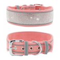 thumbnail image 3 of Pet Reflective Collar Rhinestone Dog Collar for Medium and Large Dogs Coffee S Size, 3 of 5