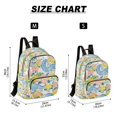 thumbnail image 2 of FORMRS Mini Backpack Purse for Women Travel Daypack Casual Shoulder Bag, Blue Floral Wave, 2 of 7