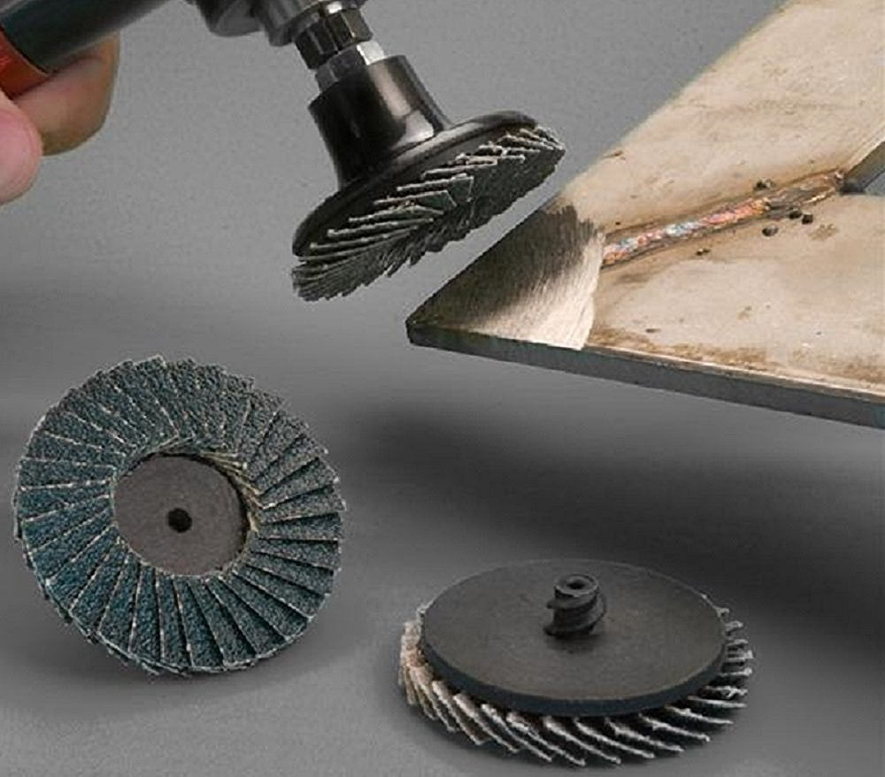 Die Grinder Blending And Finishing Applications- By Katzco For Rotary Tools Flap Discs 80 Grit Quick Change Grinding Wheels 10 Pieces 2 Drill