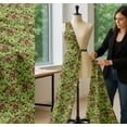 thumbnail image 5 of Soimoi Green Cotton Cambric Fabric Floral & Paisley Decor Fabric Printed Yard 42 Inch Wide, 5 of 7