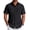 Black, variant on COOFANDY Men' Button Up Shirt Short Sleeve Dress Shirt Wrinkle Free Stretch Casual Business Shirt