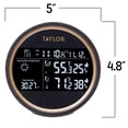 thumbnail image 2 of Pronosticador meteorológico digital Taylor 5282011, color negro, 2 of 8