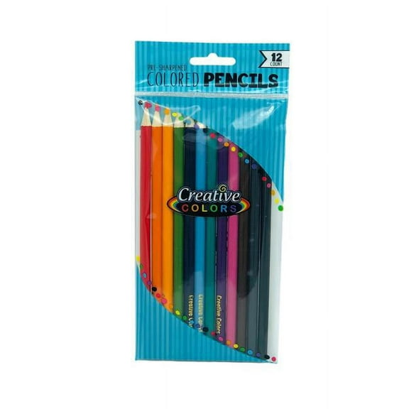 Creative Colors 12-Count Colored Pencils, Assorted Colors  Bulk Pack of 48