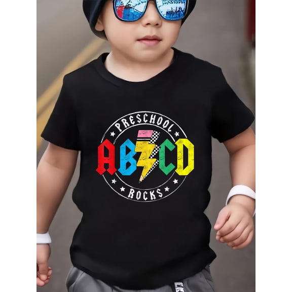 ABCD Preschool Rocks 1st Day Pre-K Teacher Back to School T- Kids T-Shirt
