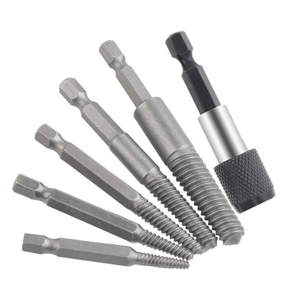EGNMCR Damaged Screw Extractor Kit And Stripped Screw Extractor Set With Magnetic Extension Bit And Socket Adapter Hex Shank Removal Tool Screw Extractor