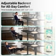 thumbnail image 4 of Kojooin Ergonomic Gaming Chair, Breathable Mesh Chair with 3D Headrest, Dual Backrest and Lumbar Support, 4 of 9