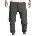 thumbnail image 1 of Pisexur Mens Sweatpants Drawstring Stretch Athletic Pants Casual Solid Color Workout Pants for Men Elastic Waist and Bottom Track Pants Plus Size Sweatpants with Pockets S-3XL, 1 of 6
