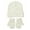Z3White, variant on lnmuld Cozy Solid Color Knit Winter Hat and Gloves Set for Kids - Lined Windproof Toddler & Mittens for Boys Girls Outdoor Activities Size:2-8 Years