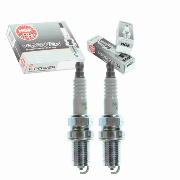 2 pc NGK 5632 V-Power Spark Plugs for 1765162 22401-02P16 3008 98079-56148 999-06910-P9-023 F220-18-110 Q20PR-U11 Ignition Wire Secondary Fits select: 1988-1991 HONDA CIVIC, 1985-1989 NISSAN 300ZX