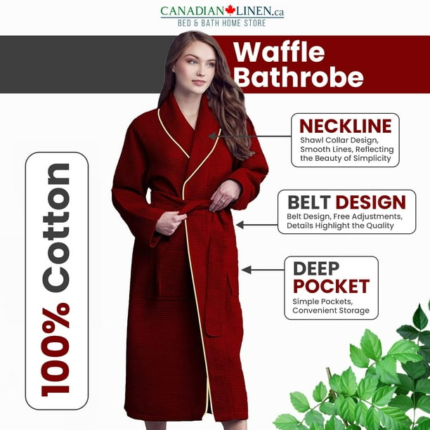 Waffle Kimono Robe  Baksana Luxury Sleepwear