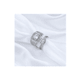 thumbnail image 5 of 2 Anillos De Pareja Plata 925 Compromiso Promesa Ajustable plata, 5 of 5