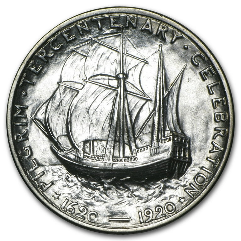 1920 Pilgrim Tercentenary Half Dollar BU - Walmart.com