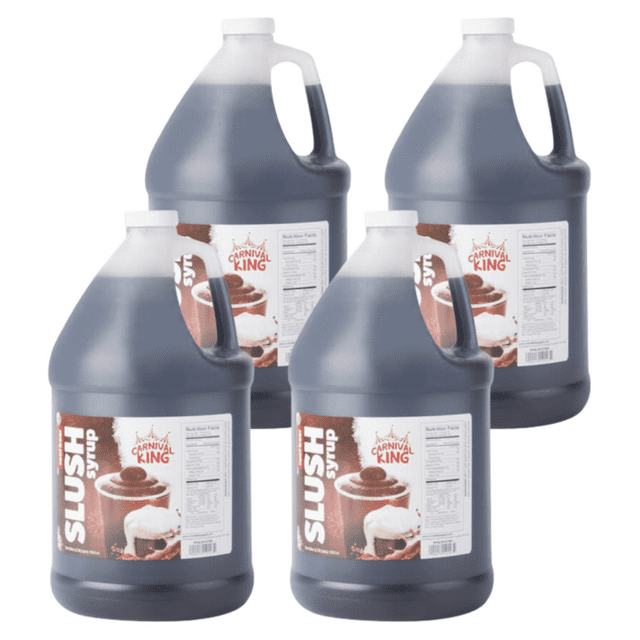 Concession Stand Slushy Syrup 5:1 Concentrate - 1 Gallon Bulk Food Service - Multiple Flavors (4/CASE)