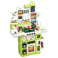 thumbnail image 4 of Dbuoem 101Pcs/Set Pretend Play Kitchen Set with Sound Stove,Lights,Music,Faucet,Sink,and Play Food,Toy Kitchen s (Green), 4 of 8
