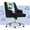 Black, variant on Serta Scarlett Modern Mid-Back Office Chair Velvet Fabric Gold Metal Base Pink