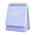thumbnail image 2 of Small Desk Calendar 4.5 Inch 2027 Monthly Planner Desktop Calendar for Desk Office Calendar Cute Desk Decor Light Purple Rose Gold Office Decor for Home and Work Office, 1 Pack, 2 of 6