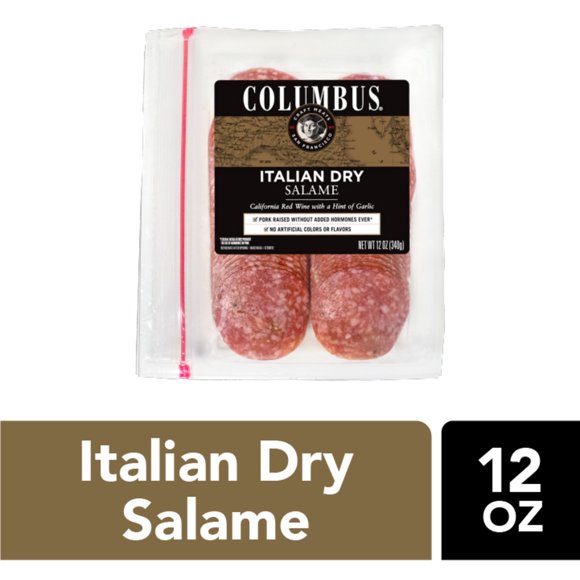 COLUMBUS Sliced Italian Dry Salame, 5 oz Pack