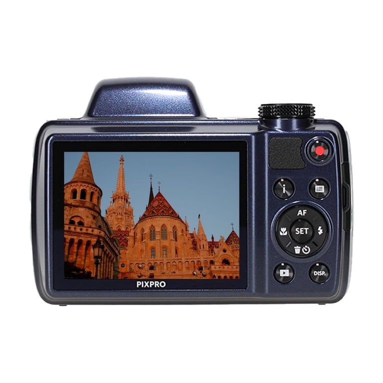 Kodak PIXPRO AZ528 Digital Camera (Blue) (AZ528MB) + 32GB Card +