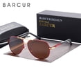 thumbnail image 2 of BARCUR-gafas de sol clásicas para hombre y mujer, lentes de sol clásicas con revestimiento polarizado, accesorios de conducción Fivean unisex, 2 of 2