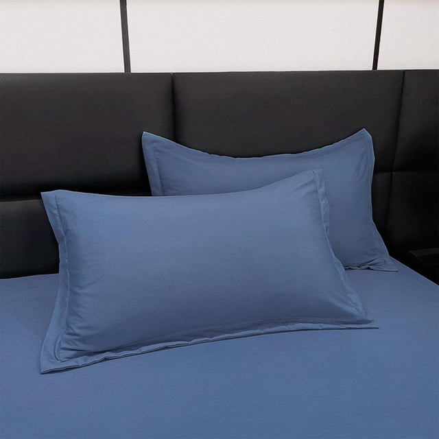 Birdeem Premium Solid Color Pillowcase, Soft Washed Cotton Material, King Size Cover for Full Bed Coverage, Luxury Design Enhances Bedroom Decor, Easy to Clean for Fresh Comfort