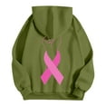 thumbnail image 5 of Fiaer,Women Hoodies Breast Cancer Awareness Fall Sweatshirts for Women 2025 Y2k Fall Winter Plus Size Hooded Tops with Pockets Green S, 5 of 7