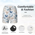 thumbnail image 3 of Honeii Butterfly Print Men's Swim Shorts,Mens Swim Trunks,Breathable Mesh Beach Shorts for Swimming,Surfing, and Beach Activities-Medium, 3 of 6