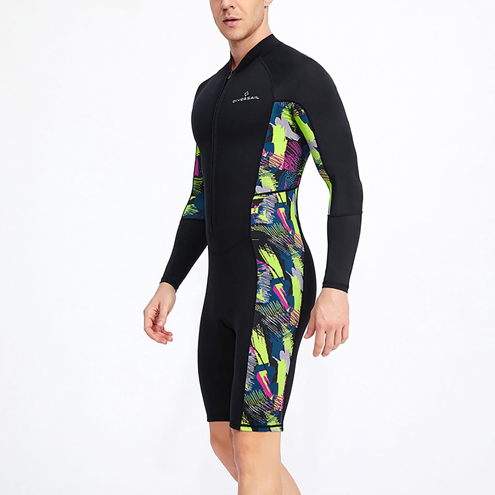 Wet Suit For Men Cold Water Swimming 1.5MM Swimwear Monokini Bodysuit Men Swim Shorts Holiday Swim Wear