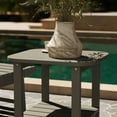 thumbnail image 6 of Merrick Lane 2-Tier Adirondack Side Table, All-Weather HDPE Indoor/Outdoor Accent Table, Brown, 6 of 10