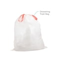thumbnail image 4 of Qualiazero 13 Gallon Drawstring Trash Bag, 50pcs, Single Pack, Unscented, 4 of 8