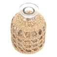 thumbnail image 3 of 1 unid-tejido de cristal de cristal botella de aroma natural jarrón marrón adorno marrón claro, 3 of 5