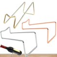 thumbnail image 1 of Creative Red Wine Rack Simple Stainless Steel Wine Shelf Simple Wine Bottle Holder For Home Shop Neatly Processed 3pcs, 1 of 5