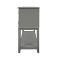 thumbnail image 4 of Buffet Sideboard Table Wood Console Table with Drawer,Cabinet and Bottom Shelf for Kitchen Room Bedroom Living Room- 45.2 Inch Gray, 4 of 7