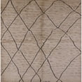 thumbnail image 1 of Ahgly Company Machine Washable Indoor Square Industrial Modern Dark Almond Brown Area Rugs, 5' Square, 1 of 7