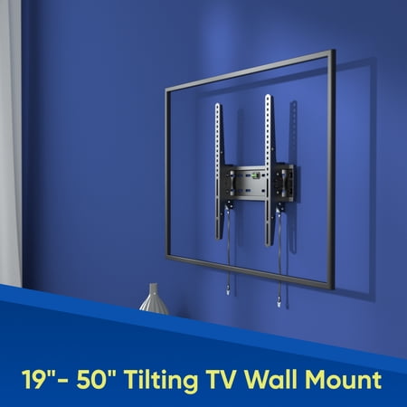 ONN TILTING TV WALL MOUNT FOR 19″ TO 50″ TVS, UL LISTED, UP TO 12° TILTING
