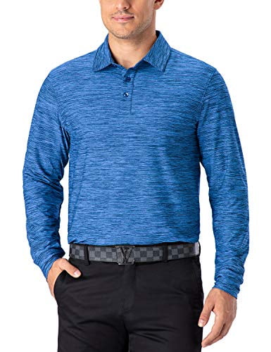 NAVISKIN Men's UPF 50 Long Sleeve Golf Polo Shirt UK Ubuy